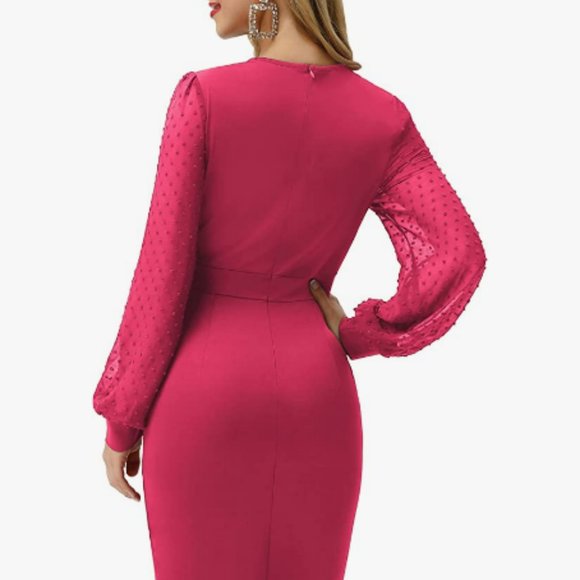 Grace Karen Elegant Pink Women's Cocktail Dress NWT - Picture 3 of 4